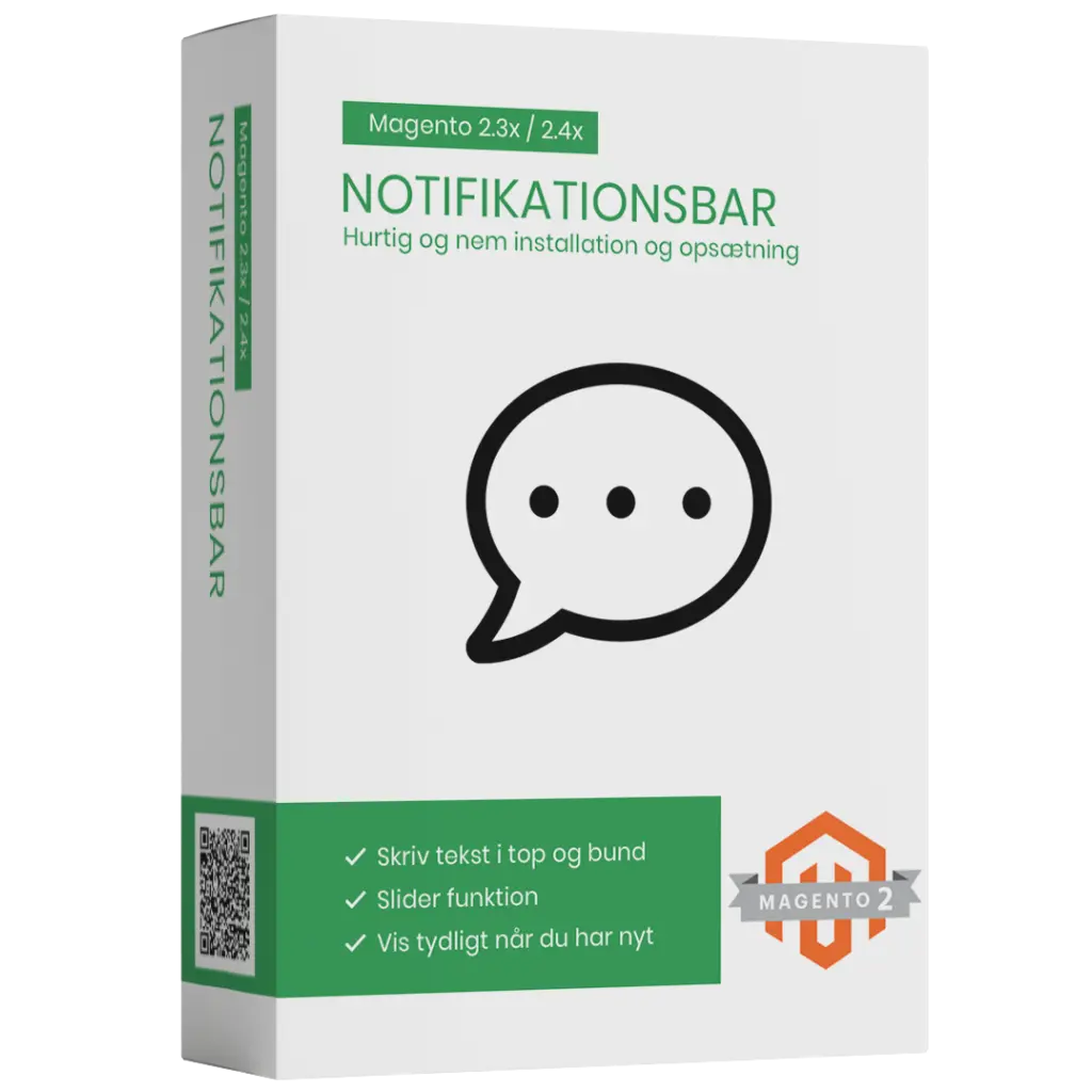 Notifikationsbar modul magento2