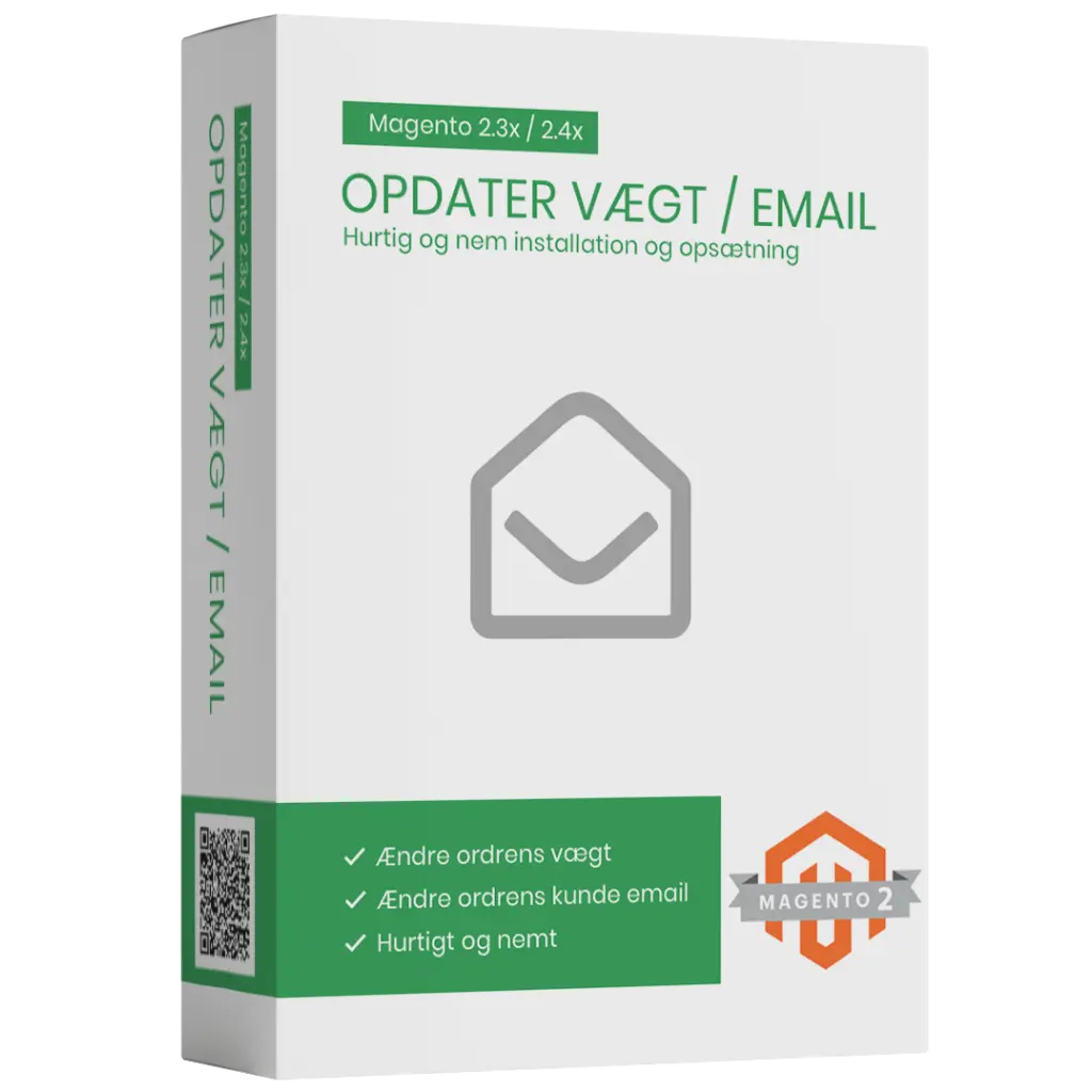 Opdater ordre vægt og kunde email