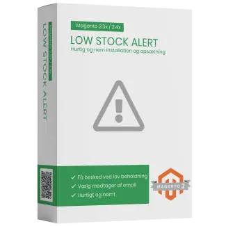 Magento2 low stock email alert