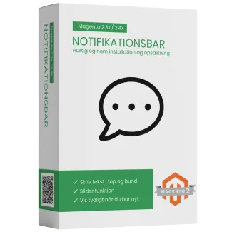 Notifikationsbar modul magento2
