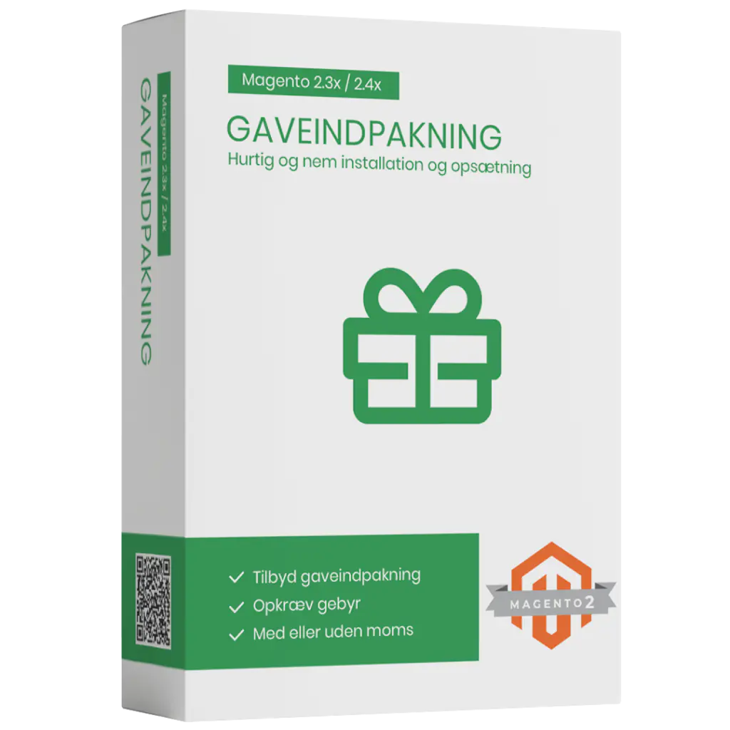 Gaveindpakning Magento2