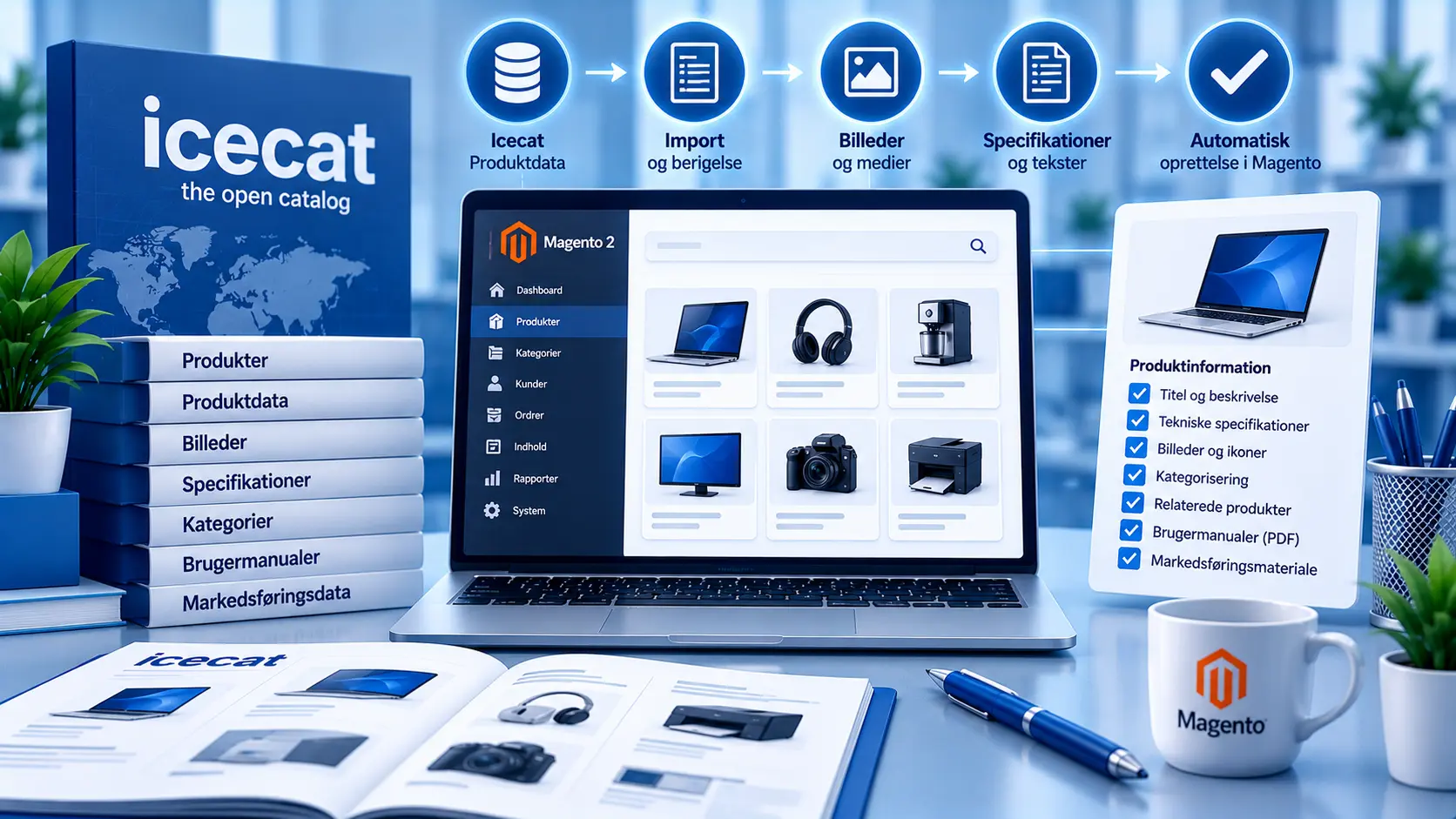 Icecat i Magento: automatiske produktdata og billeder